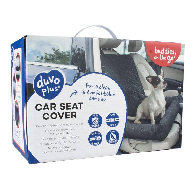 Deze comfortabele en scheurvaste beschermhoes beschermt jouw autostoel tegen haren, krassen en vlekken. Dankzij de opstaande randen en micro-suede stof kan je hond in alle comfort autodutjes maken. - universele maat